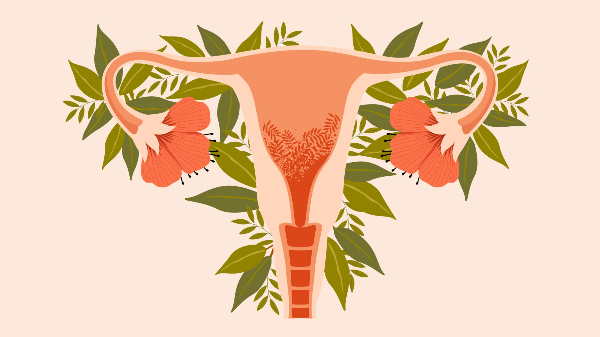 Floral uterus svg