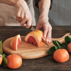 AFbeelding: snijden grapefruit