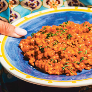 Tomaat chili Risotto van Pien laat haar eten zien